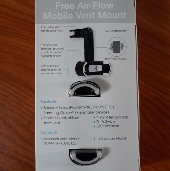 Vibe auto - Free Air-flow Mobile Vent Mount Cell Phone Holder - Picture 8 of 8